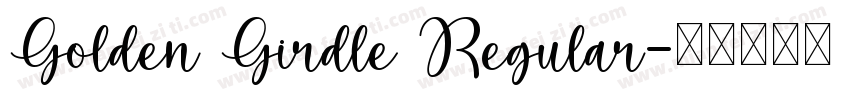 Golden Girdle Regular字体转换